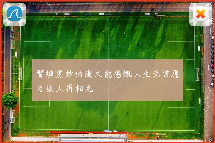 臂缠黑纱的谢文能感慨人生无常愿与故人再相见
